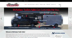 Desktop Screenshot of mcfarlanetrailersales.com