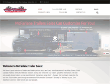 Tablet Screenshot of mcfarlanetrailersales.com